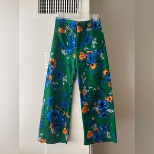 Anthropologie Maeve, Colette Cropped Wide-Leg Velvet Pants